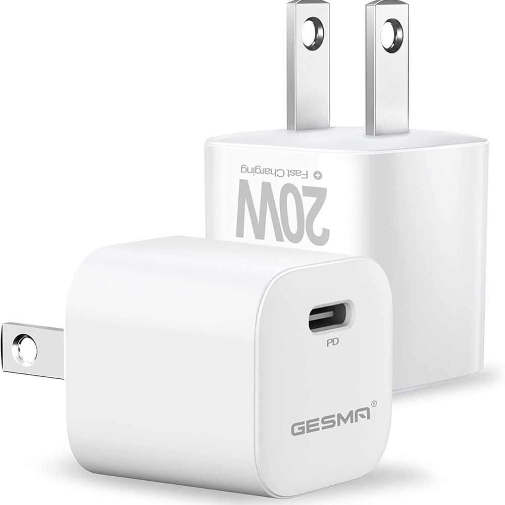 2 Pieces 20W High Speed USB C Wall Charger